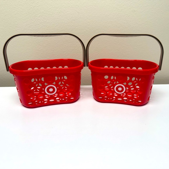 New! Set of 2 Target Bullseye Spritz Mini Baskets Party Decor / Party Favors - Picture 1 of 6